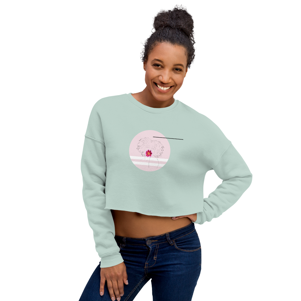 Bloom Fro Crop Sweatshirt